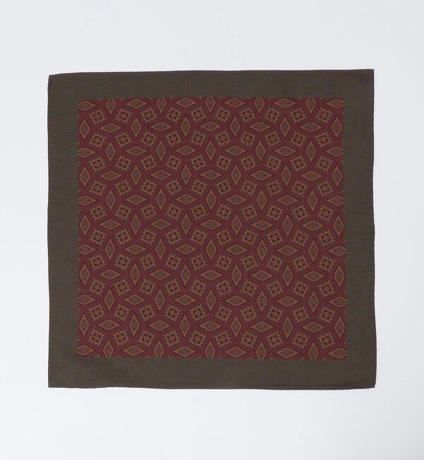 SHIPS「Puccini: マダー コモン チーフ」|ハンカチ|エンジ