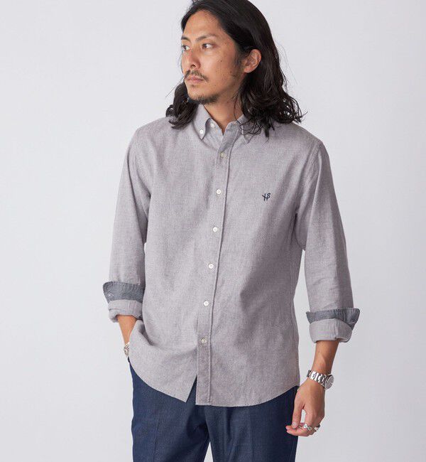 SHIPS「【WEB限定】SHIPS: MADE IN JAPAN ワンポイントロゴ 微起毛 ボタンダウンシャツ」|シャツ・ブラウス|