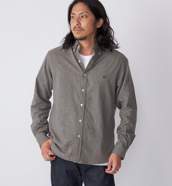 SHIPS「【WEB限定】SHIPS: MADE IN JAPAN ワンポイントロゴ 微起毛 ボタンダウンシャツ」|シャツ・ブラウス|