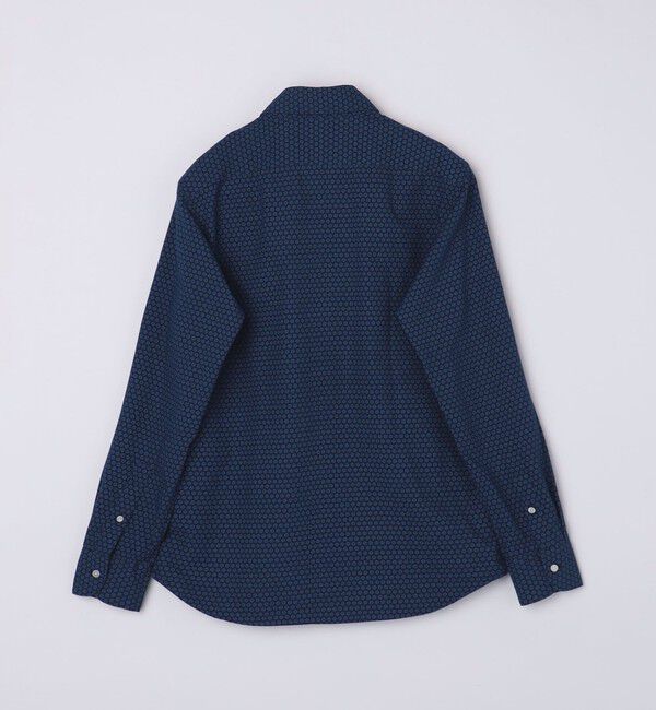 SHIPS Colors 「SHIPS Colors:ワイドカラー プリント ドレス ネルシャツ」|シャツ・ブラウス|