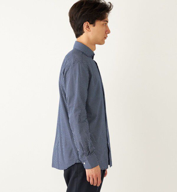 SHIPS Colors 「SHIPS Colors:ワイドカラー プリント ドレス ネルシャツ」|シャツ・ブラウス|