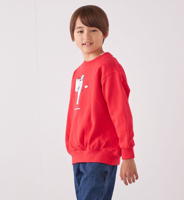 SHIPS any「ARCH&LINE: オーガニックコットン プリント スウェット<KIDS>」|スウェット・ジャージ|