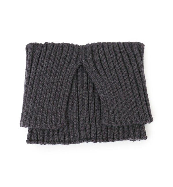SHIPS for women「リブ ニット スヌード」|スヌード|ダークグレー