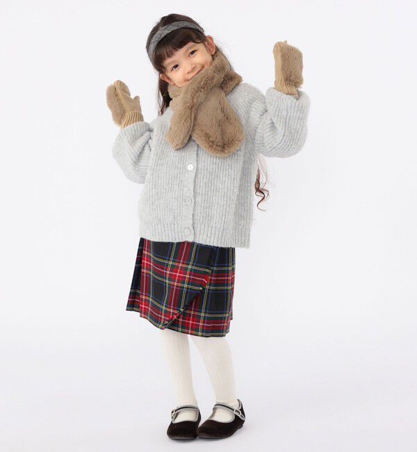 SHIPS KIDS「SHIPS KIDS:100～140cm / ＜手洗い可能＞ 5G 畔ニット カーディガン」|カーディガン|