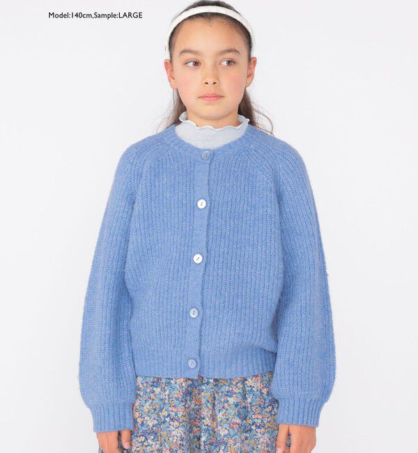 SHIPS KIDS「SHIPS KIDS:100～140cm / ＜手洗い可能＞ 5G 畔ニット カーディガン」|カーディガン|