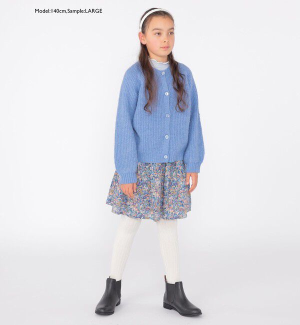 SHIPS KIDS「SHIPS KIDS:100～140cm / ＜手洗い可能＞ 5G 畔ニット カーディガン」|カーディガン|
