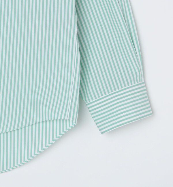 SHIPS「SHIPS: バンドカラー スーピマ コットン ポプリン ストライプ 長袖 シャツ」|シャツ・ブラウス|