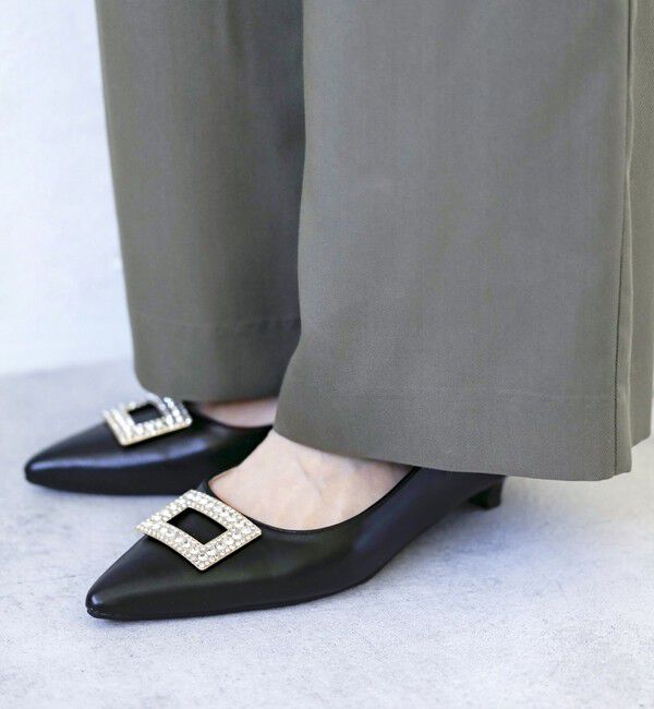 quaranciel「quaranciel: ビジュー モチーフ ポインテッド パンプス」|パンプス|