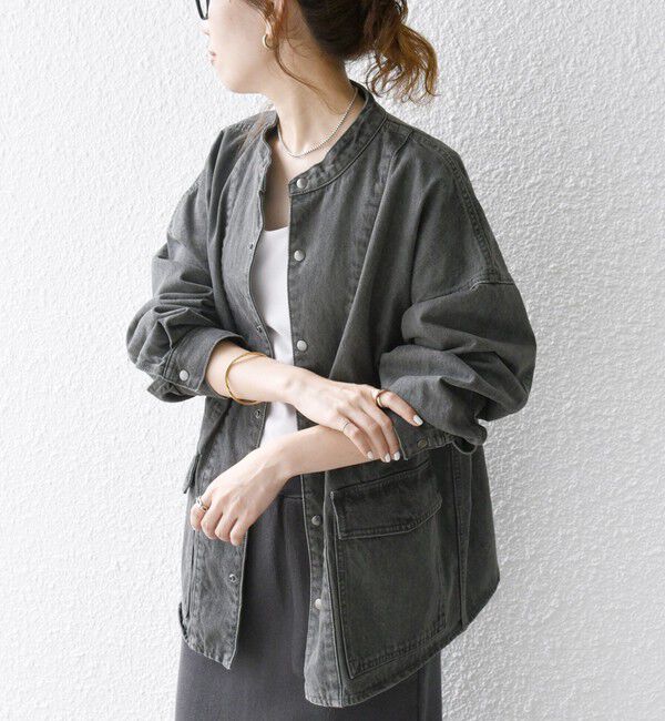 SHIPS any「SHIPS any: デニム ワーク ジャケット［SHIPS any DENIM］」|デニムジャケット|