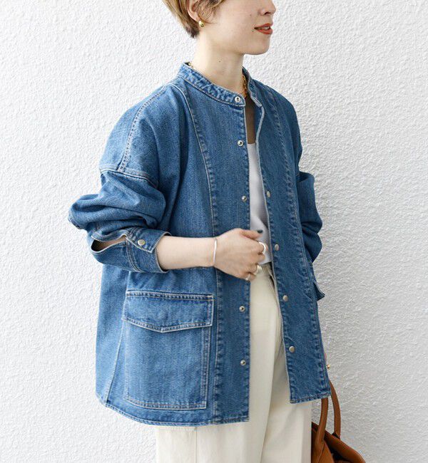 SHIPS any「SHIPS any: デニム ワーク ジャケット［SHIPS any DENIM］」|デニムジャケット|