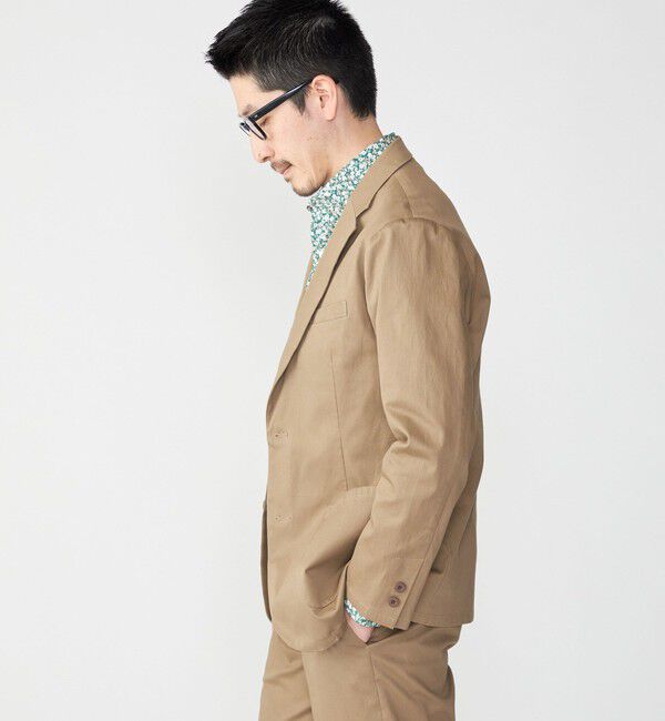 SHIPS「SHIPS: 〈セットアップ対応・手洗い可能〉ウォッシュド ピケ 2ボタン ジャケット」|テーラードジャケット|