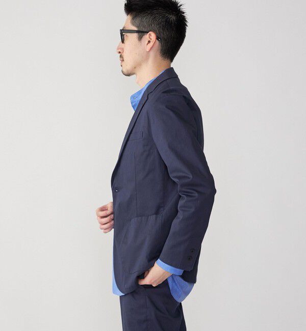 SHIPS「SHIPS: 〈セットアップ対応・手洗い可能〉ウォッシュド ピケ 2ボタン ジャケット」|テーラードジャケット|