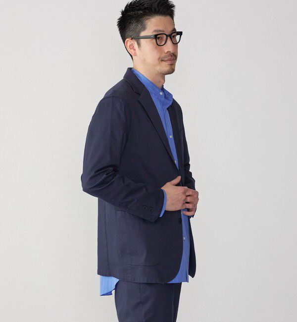 SHIPS「SHIPS: 〈セットアップ対応・手洗い可能〉ウォッシュド ピケ 2ボタン ジャケット」|テーラードジャケット|