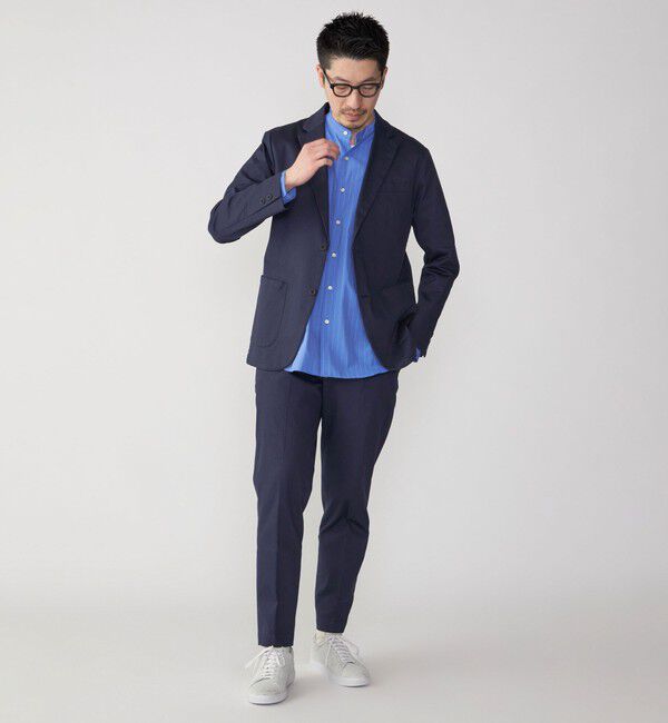 SHIPS「SHIPS: 〈セットアップ対応・手洗い可能〉ウォッシュド ピケ 2ボタン ジャケット」|テーラードジャケット|