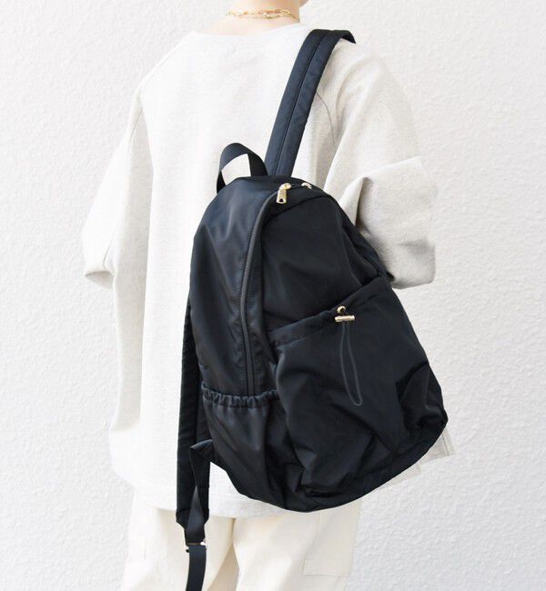 SHIPS any「《一部追加予約》SHIPS any: A4 ギャザー ドロスト ポケット バックパック」|リュック|