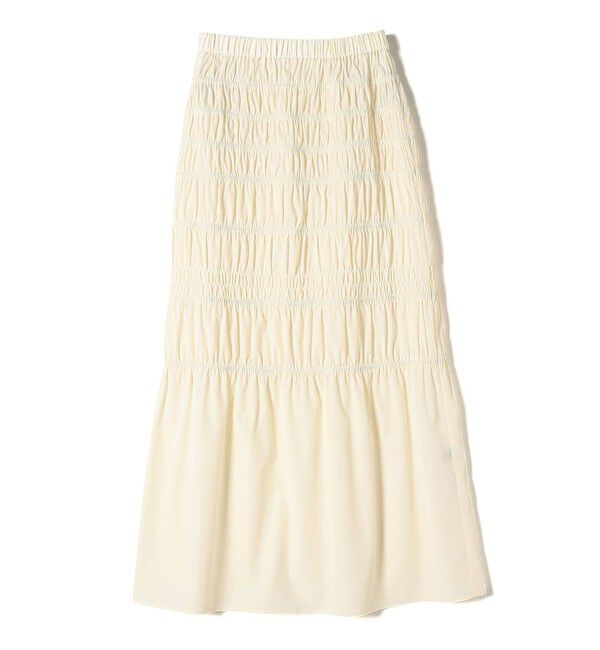 SHIPS for women「〈手洗い可能〉シャーリングギャザースカート 24SS ◇」|スカート|