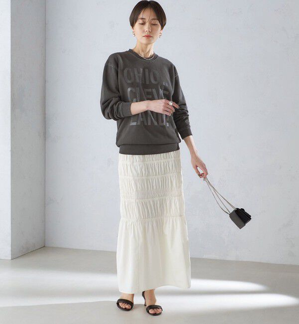 SHIPS for women「〈手洗い可能〉シャーリングギャザースカート 24SS ◇」|スカート|