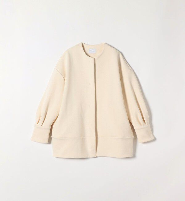 SHIPS any「SHIPS any:〈洗濯機可能〉ダブルジャージー ノーカラー コート」|ノーカラージャケット|