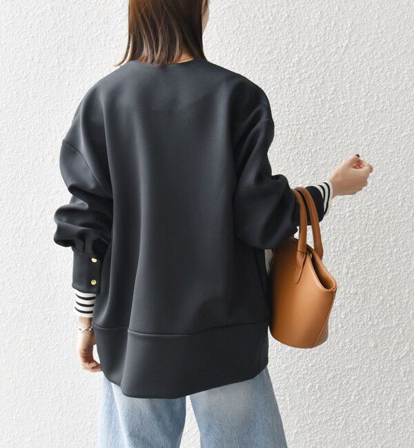 SHIPS any「SHIPS any:〈洗濯機可能〉ダブルジャージー ノーカラー コート」|ノーカラージャケット|