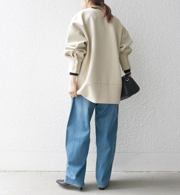 SHIPS any「SHIPS any:〈洗濯機可能〉ダブルジャージー ノーカラー コート」|ノーカラージャケット|