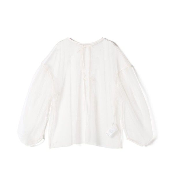 SHIPS for women「〈手洗い可能〉ソフト チュール 袖 ボリューム 2WAY ブラウス◇」|シャツ・ブラウス|