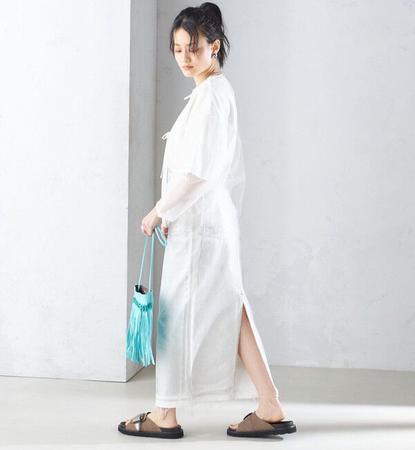 SHIPS for women「〈手洗い可能〉ソフト チュール 袖 ボリューム 2WAY ブラウス◇」|シャツ・ブラウス|