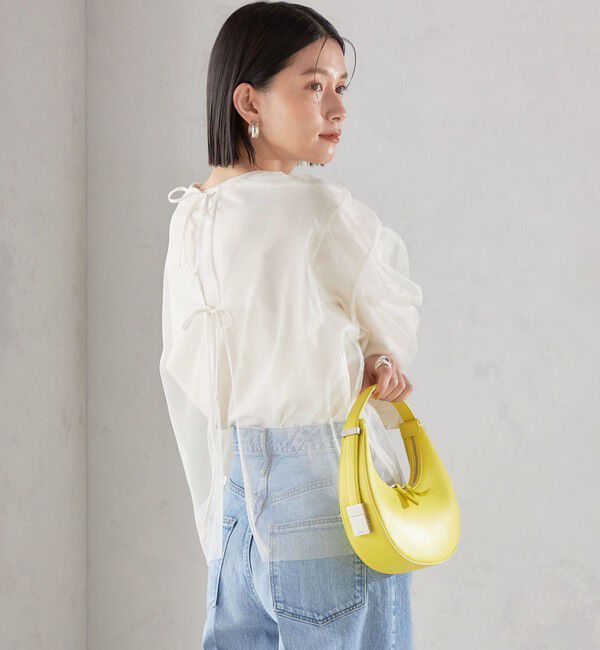 SHIPS for women「〈手洗い可能〉ソフト チュール 袖 ボリューム 2WAY ブラウス◇」|シャツ・ブラウス|