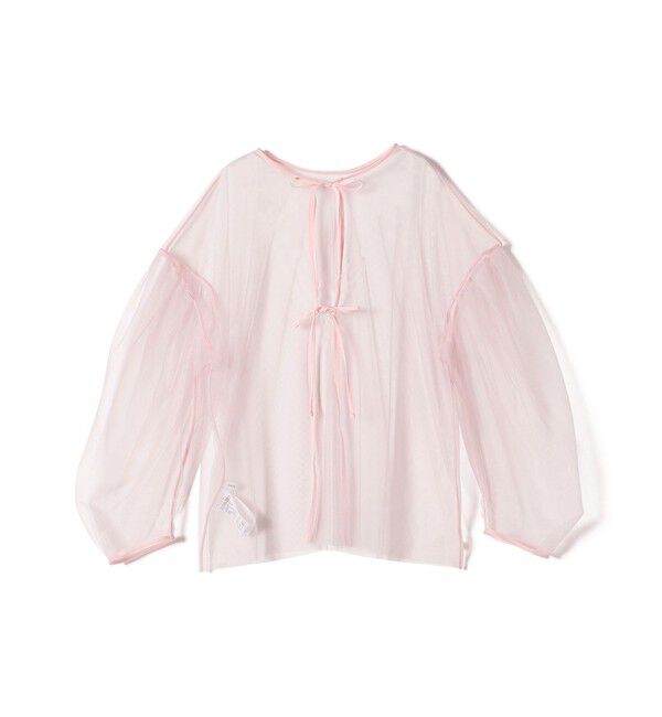 SHIPS for women「〈手洗い可能〉ソフト チュール 袖 ボリューム 2WAY ブラウス◇」|シャツ・ブラウス|