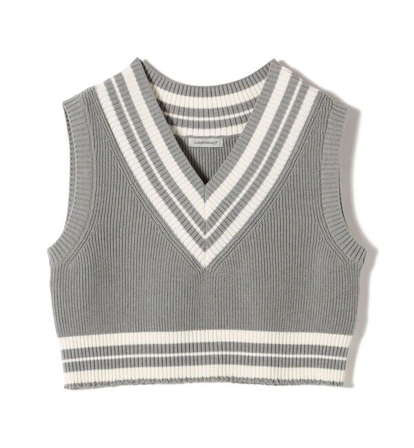 SHIPS for women「【SHIPS別注】WRAPINKNOT:〈手洗い可能〉チルデン ニット ベスト」|ベスト・ジレ|