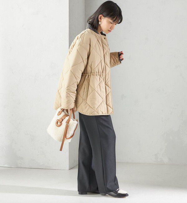 SHIPS for women「〈手洗い可能〉キルティング サイドジップ ブルゾン」|ブルゾン・スタジャン|