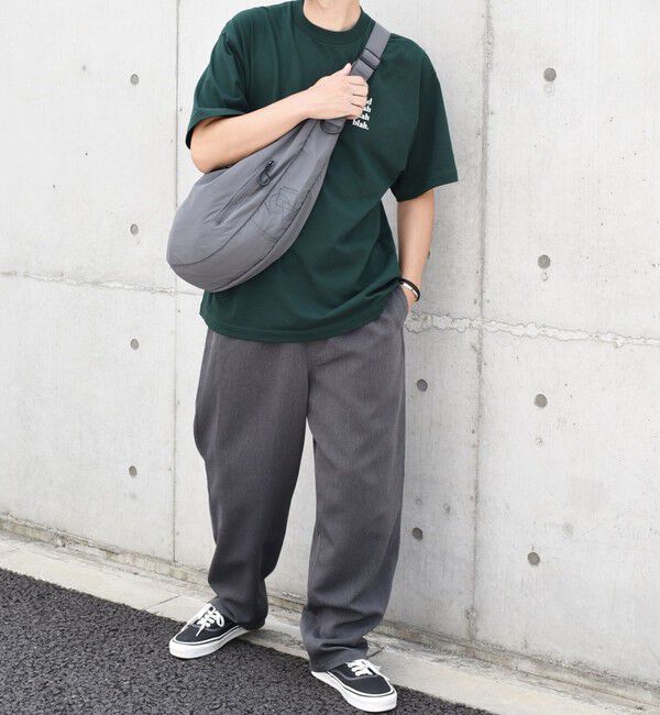 SHIPS any「SHIPS any: リップストップ ナイロン ロゴ 刺繍 クレッセント ショルダーバッグ◇」|ショルダー・メッセンジャー|