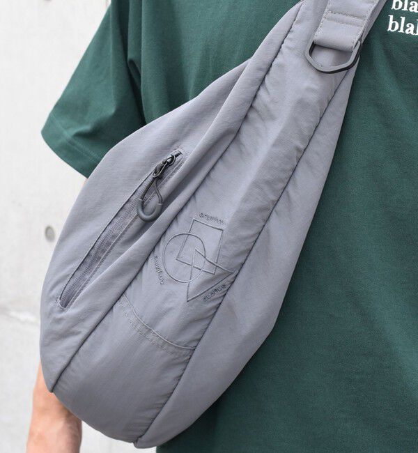 SHIPS any「SHIPS any: リップストップ ナイロン ロゴ 刺繍 クレッセント ショルダーバッグ◇」|ショルダー・メッセンジャー|