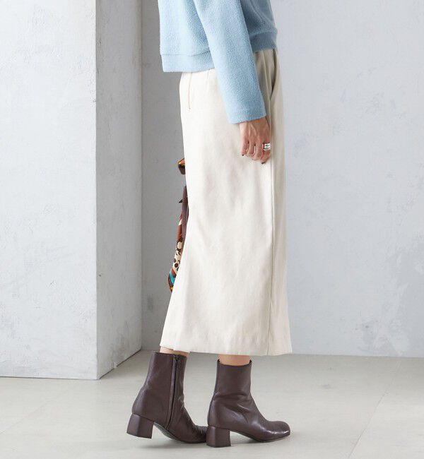 SHIPS for women「〈手洗い可能〉フェイク スエード (ポリエステル) タイト スカート」|タイト|