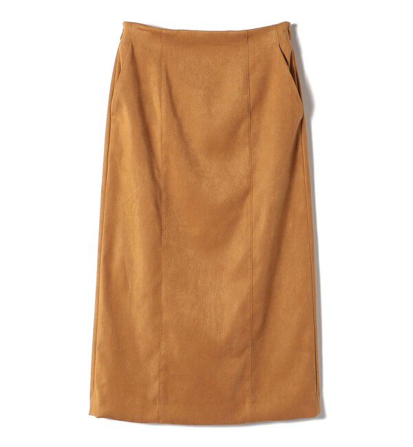 SHIPS for women「〈手洗い可能〉フェイク スエード (ポリエステル) タイト スカート」|タイト|