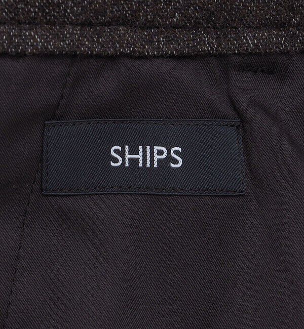 SHIPS「SHIPS: RENEWOOL ホームスパン イージーパンツ」|チノ|