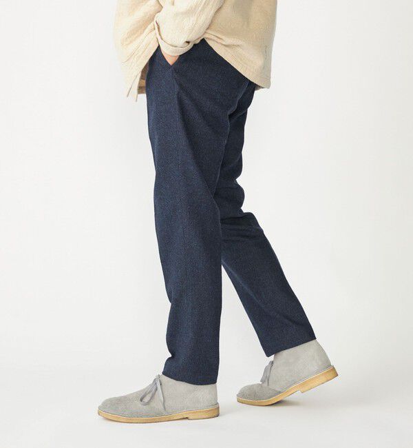 SHIPS「SHIPS: RENEWOOL ホームスパン イージーパンツ」|チノ|