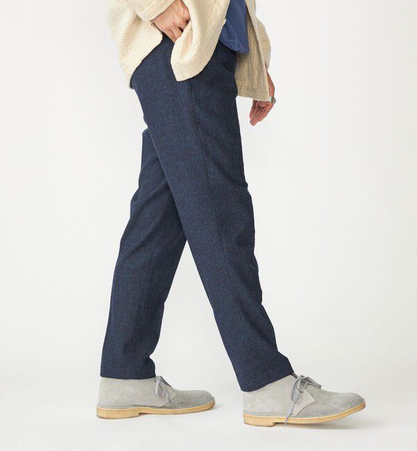 SHIPS「SHIPS: RENEWOOL ホームスパン イージーパンツ」|チノ|