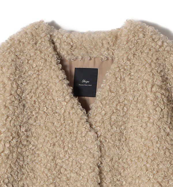 SHIPS for women「SHIPS Primary Navy Label:フェイク ファー ブルゾン」|その他|