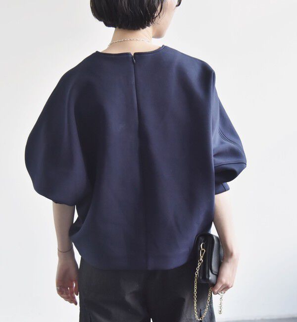 quaranciel「quaranciel:〈洗濯機可能〉ポンチ バックジップ ドルマン プルオーバー」|スウェット・ジャージ|