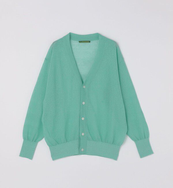 SHIPS「BENCH MARKING SHIRT: シアー ニット Vカーディガン」|カーディガン|