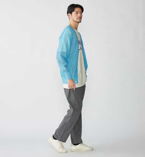 SHIPS「BENCH MARKING SHIRT: シアー ニット Vカーディガン」|カーディガン|