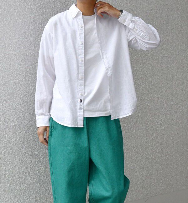 SHIPS any「SHIPS any: BEZ TEXTILE マルチカラー ストライプ / ソリッド ボタンダウン シャツ◇」|シャツ・ブラウス|