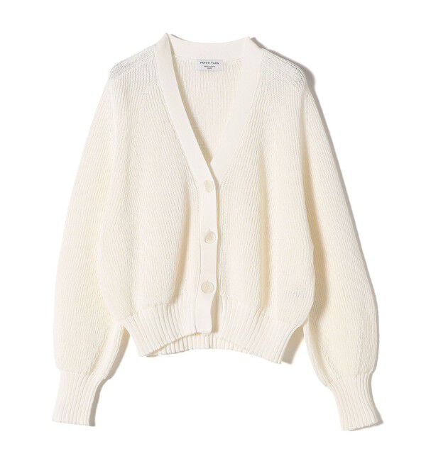 SHIPS for women「〈手洗い可能〉ペーパー ポリエステル Vネック カーディガン」|カーディガン|