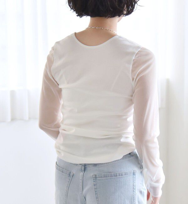 quaranciel「quaranciel:〈手洗い可能〉ベアデザイン チュール カットソー」|Tシャツ・カットソー|