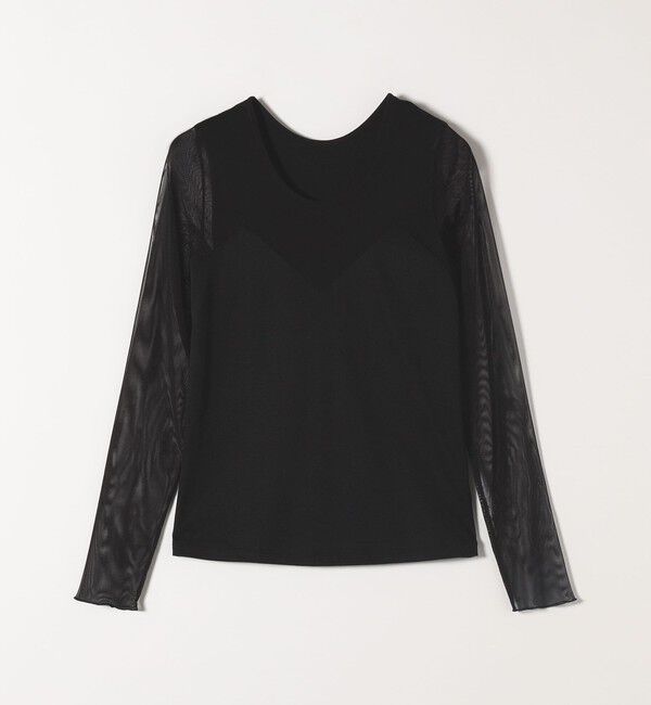 quaranciel「quaranciel:〈手洗い可能〉ベアデザイン チュール カットソー」|Tシャツ・カットソー|