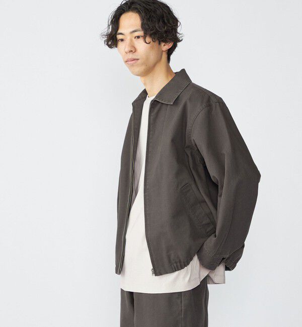 SHIPS「SHIPS: ストーン ウォッシュ コットン ブルゾン (セットアップ対応)」|ブルゾン・スタジャン|