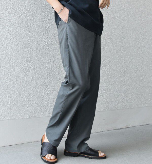 SHIPS any「SHIPS any:〈接触冷感/遮熱等〉ハイブリッド リネン イージーパンツ (セットアップ対応)25SS◇」|チノ|