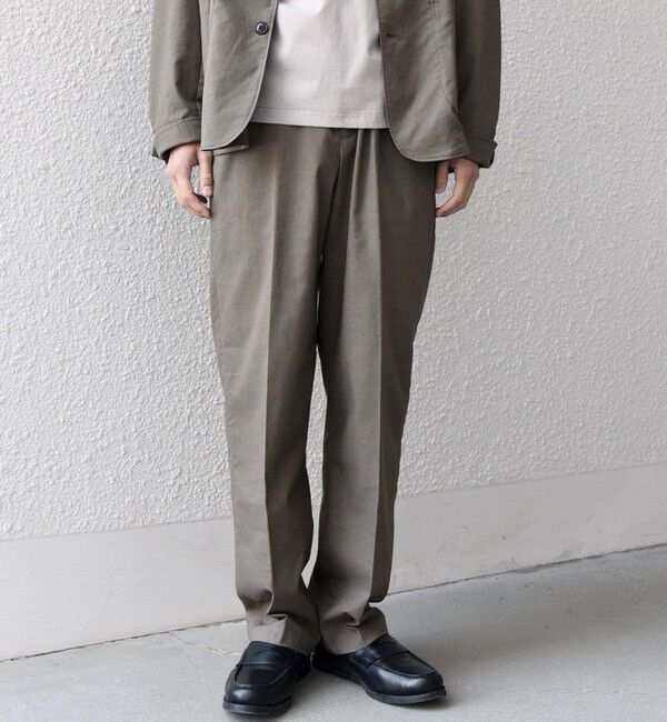 SHIPS any「SHIPS any:〈接触冷感/遮熱等〉ハイブリッド リネン イージーパンツ (セットアップ対応)25SS◇」|チノ|