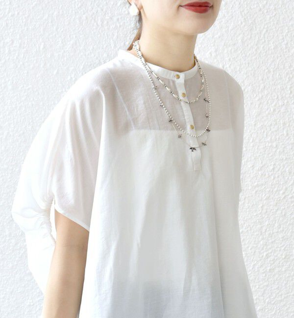 SHIPS for women「〈手洗い可能〉袖 ギャザー ドルマン ブラウス」|シャツ・ブラウス|