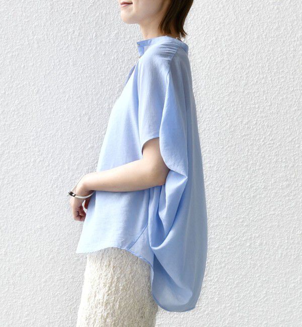 SHIPS for women「〈手洗い可能〉袖 ギャザー ドルマン ブラウス」|シャツ・ブラウス|